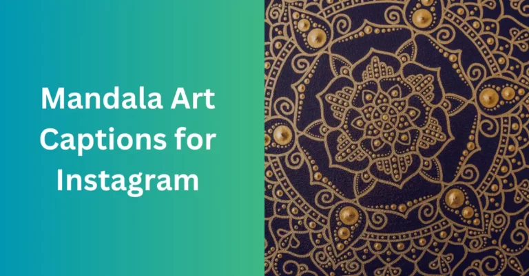 Mandala Art Captions for Instagram in 2023