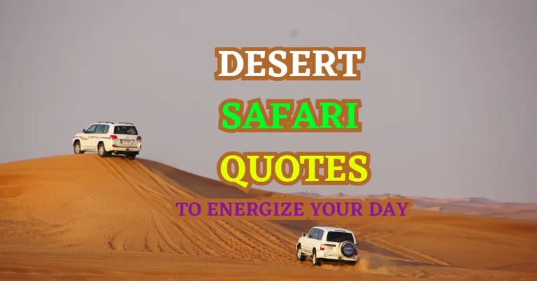 The ultimate list of Desert Safari Quotes to Ignite Your Adventurous Spirit