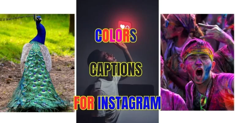 colors captions for instagram