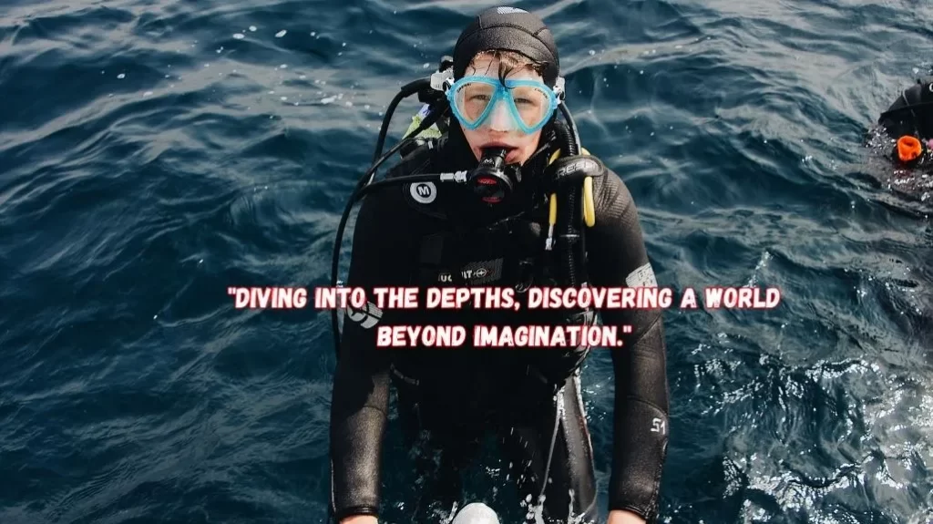 scuba diving captions
