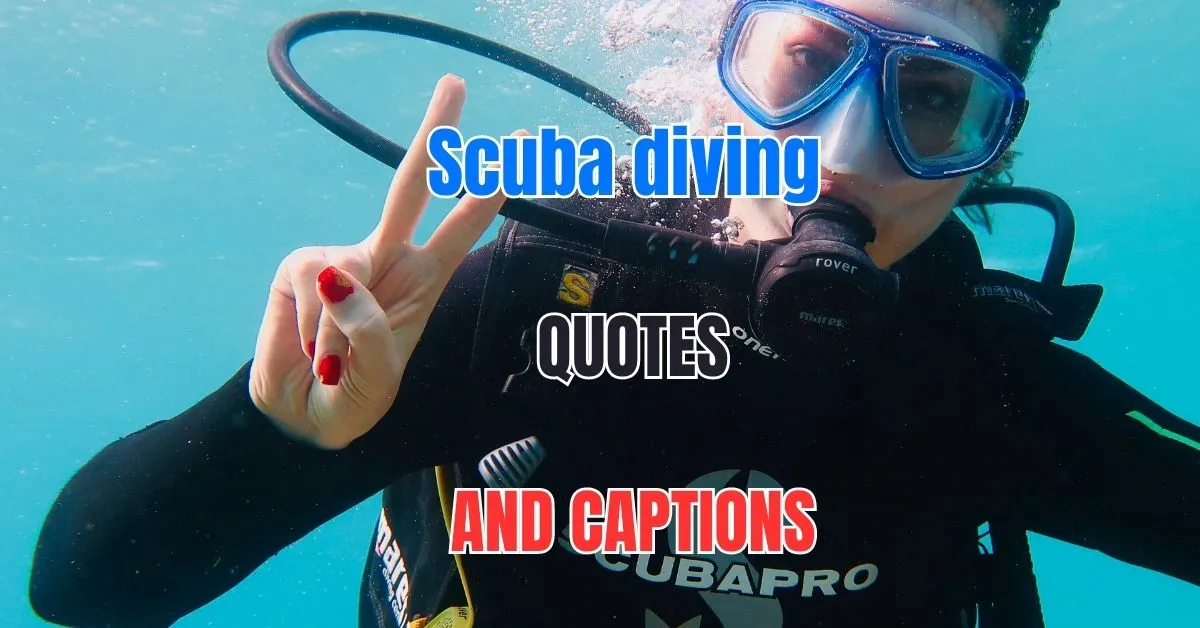 scuba diving captions