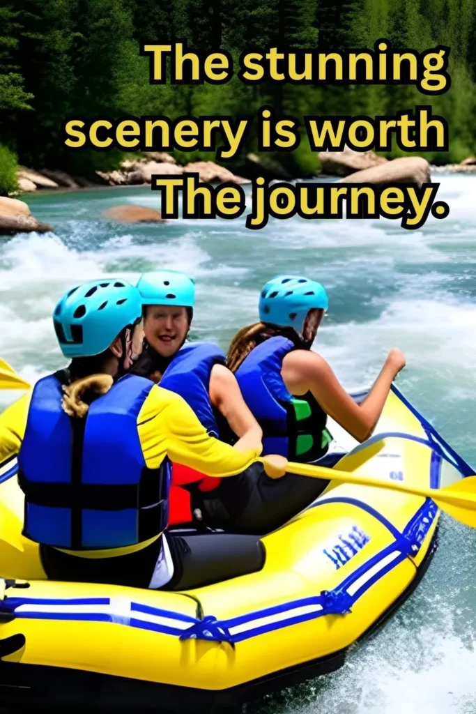 river rafting captions