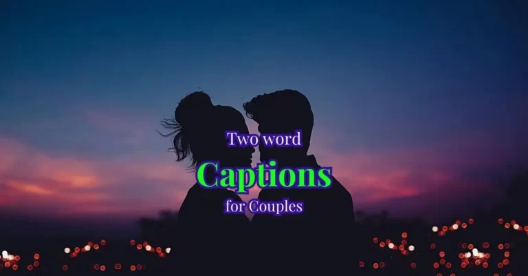 Discover the Perfect Two-Word Captions for Couples