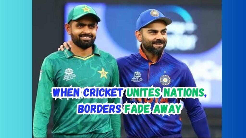 Cricket Caption with BAbar azam and virat kohli