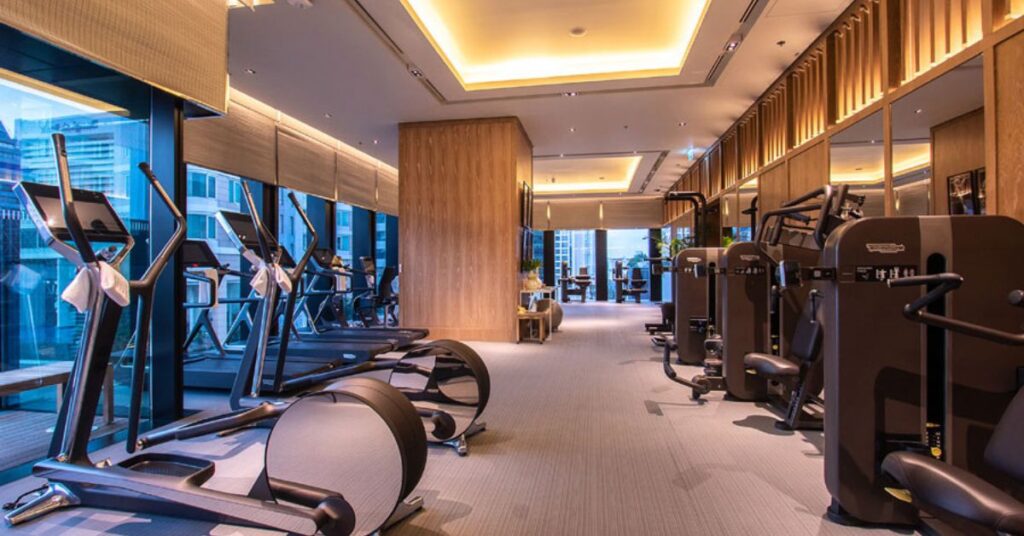 Fitness center at The Ritz-Carlton Bangkok