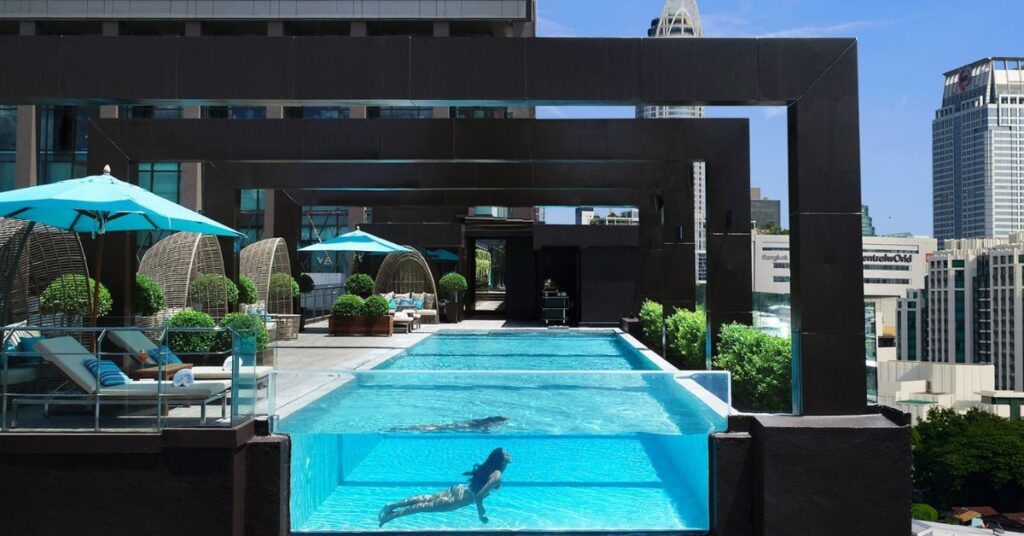 Swimming pool at VIE Hotel Bangkok, MGallery