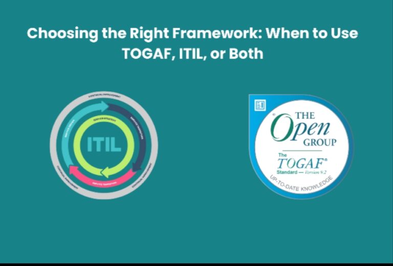 Choosing the Right Framework: When to Use an TOGAF, ITIL, or Both