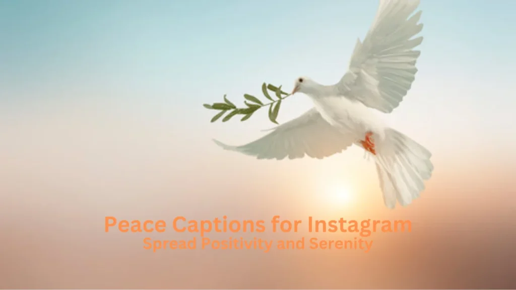 peace captions for instagram