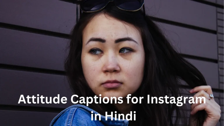 Attitude Captions for Instagram in Hindi