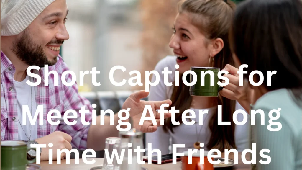 Short Captions for Meeting After Long Time with Friends