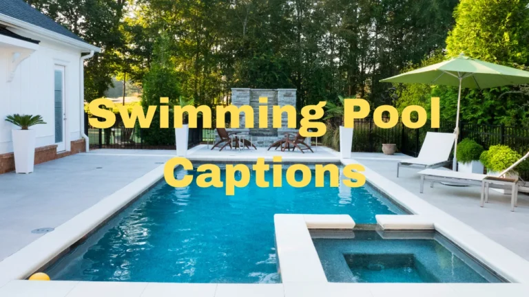 Swimming Pool Captions