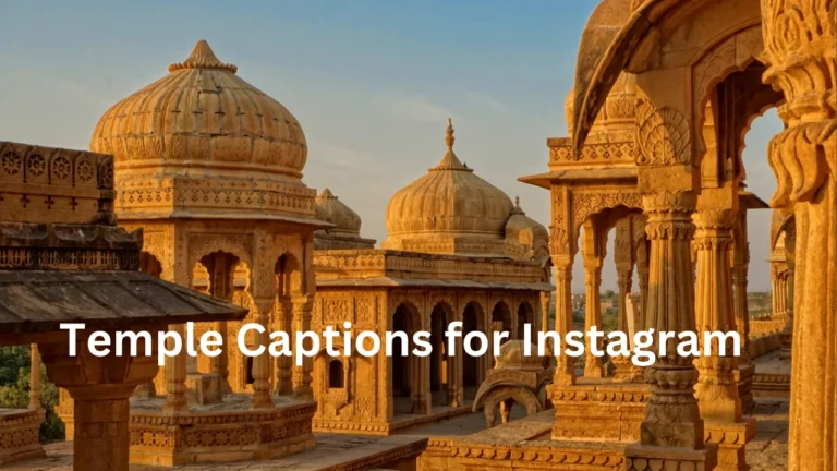 Temple Captions for Instagram